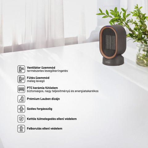 Lauben Desk Fan Heater 2in1 600BB hősögárzó/ventilátor Lauben Desk Fan Heater 2in1 600BB hősögárzó/ventilátor